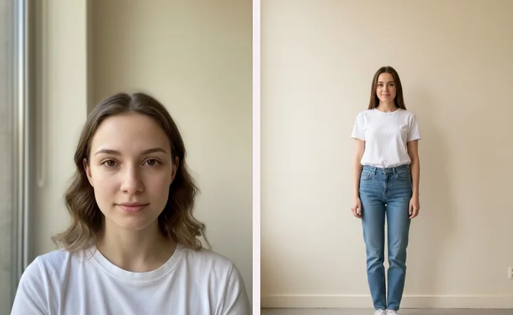 The two photos Flamingo needs for a twin: a selfie and a head-to-toe shot